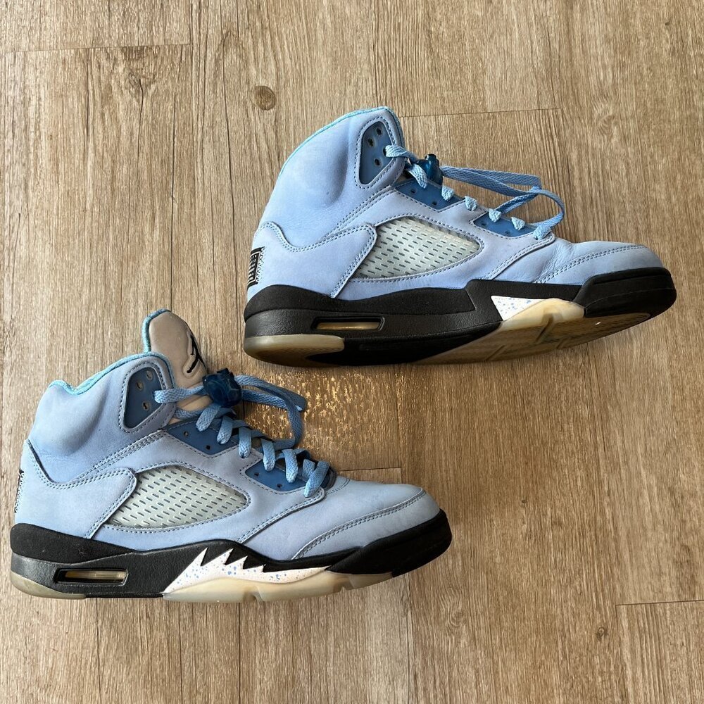 Mens Air Jordan 5 Retro SE 'UNC' DV1310-401 Blue Carolina - 10 - Picture 5 of 13